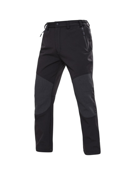 Pantalones Calentados DEWBU para Hombre 12V Softshell Negro