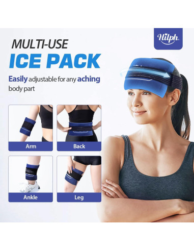 Paquete de Hielo Reutilizable Hilph - 6 Gel Frío y Caliente