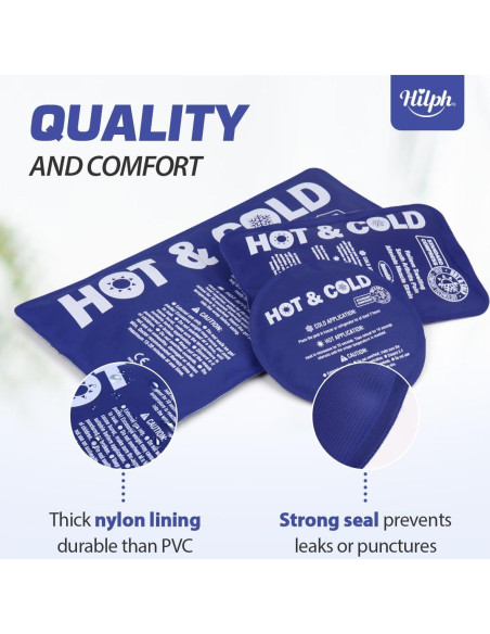 Paquete de Hielo Reutilizable Hilph - 6 Gel Frío y Caliente