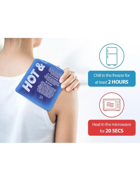 Paquete de Hielo Reutilizable Hilph - 6 Gel Frío y Caliente