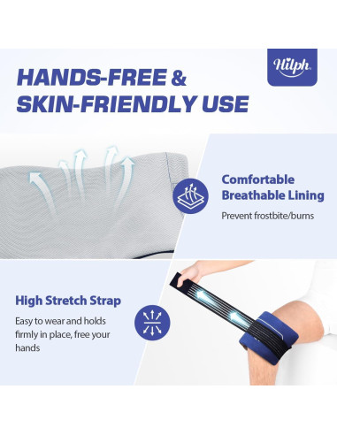 Paquete de Hielo Reutilizable Hilph - 6 Gel Frío y Caliente