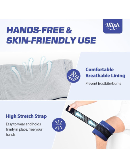 Paquete de Hielo Reutilizable Hilph - 6 Gel Frío y Caliente