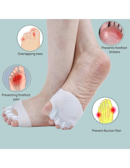 Separadores de Dedos de Gel PGYUD - Corrector de Juanetes 2 Pcs