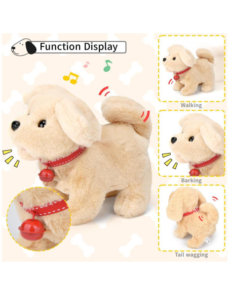 Juguete de Peluche Interactivo Fegalop Golden Retriever 280g