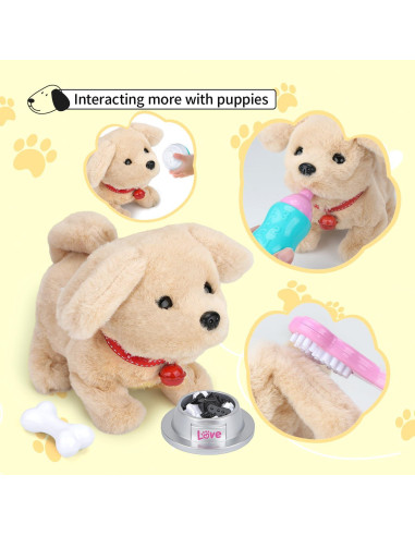 Juguete de Peluche Interactivo Fegalop Golden Retriever 280g