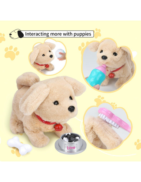 Juguete de Peluche Interactivo Fegalop Golden Retriever 280g