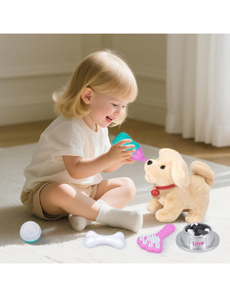 Juguete de Peluche Interactivo Fegalop Golden Retriever 280g