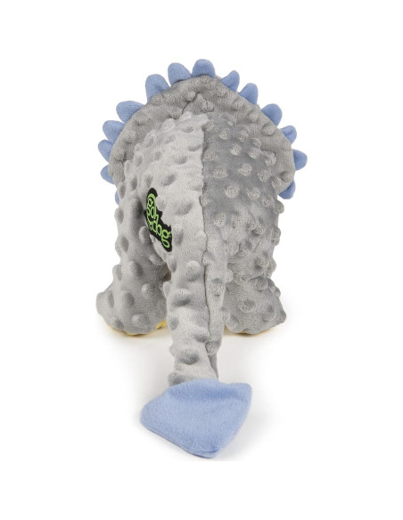 Juguete de Peluche para Perros goDog Dinos Frills Grande Gris
