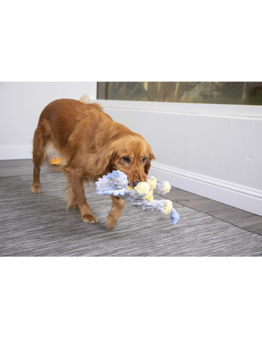 Juguete de Peluche para Perros goDog Dinos Frills Grande Gris