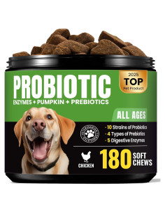 Probioticos para Perros BuddyCheer 180 Masticables Salud Intestinal