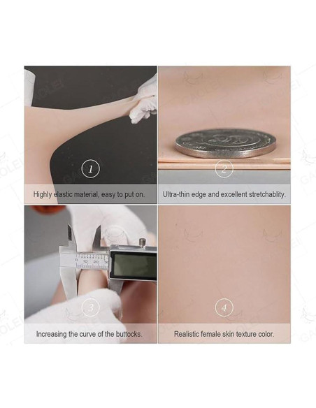 Pantalones de realce de cadera de silicona Genérico marrón