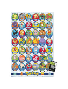 Póster de Pared Pokémon Favoritos - Trends International 86.4x56.8 cm