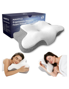 Almohada Cervical Ergonomica MAHIYUS Espuma de Memoria 60x40cm