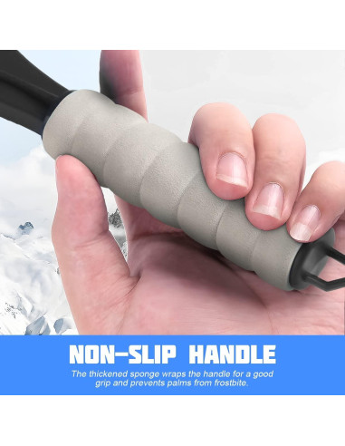 Paleta de Nieve 8sanlione - 2 Piezas, Mango de Espuma, 27x11cm