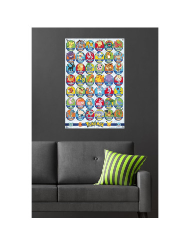 Póster de Pared Pokémon Favoritos - Trends International 86.4x56.8 cm