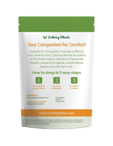 Té Orgánico Calmante Mezclas Calmantes 113g - Sin Cafeína