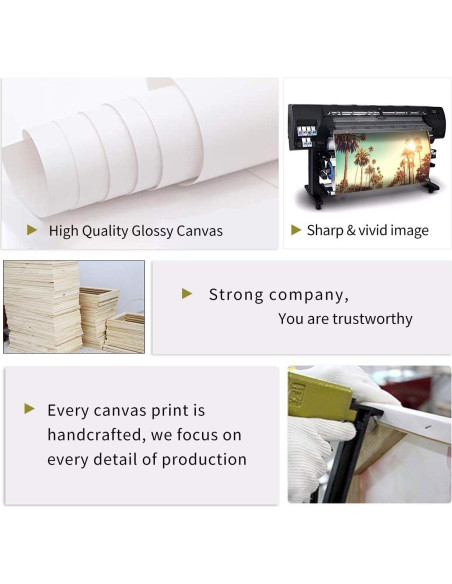 Póster en Lienzo IGOONE 4 Piezas Decoración Moderna 121x81cm