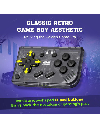 Controlador Inalámbrico Mini Weutop Negro para Switch y PC