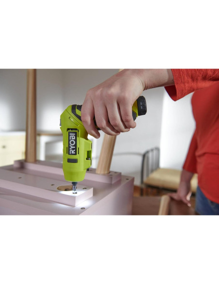 Destornillador Pivote Inalámbrico Ryobi RSDP4-120G 4V