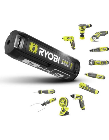 Destornillador Pivote Inalámbrico Ryobi RSDP4-120G 4V