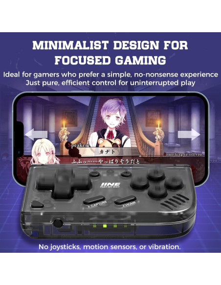 Controlador Inalámbrico Mini Weutop Negro para Switch y PC Controlador Inalámbrico Mini Weutop Negro para Switch y PC