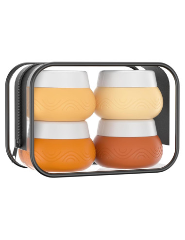 Contenedores de Viaje Aveniee 30ml Silicona Sin BPA - 4 Piezas