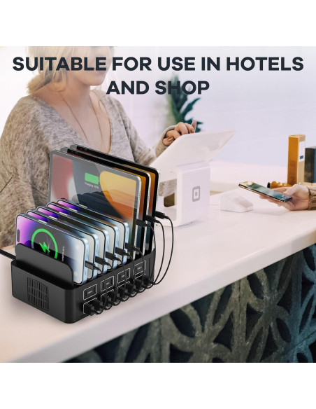 Estación de Carga Rápida 150W RUANSZZ 16 Puertos USB-C