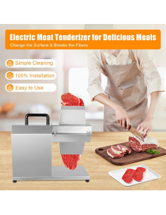 Ablandador de Carne Eléctrico Josbuynls 450W Acero Inoxidable 2