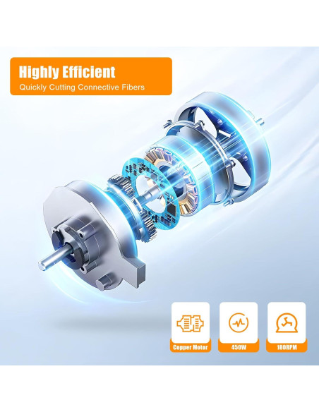 Ablandador de Carne Eléctrico Josbuynls 450W Acero Inoxidable