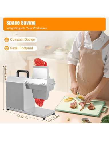 Ablandador de Carne Eléctrico Josbuynls 450W Acero Inoxidable