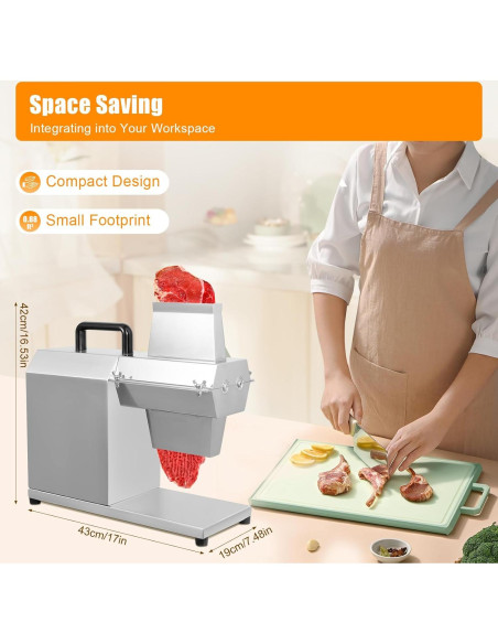 Ablandador de Carne Eléctrico Josbuynls 450W Acero Inoxidable