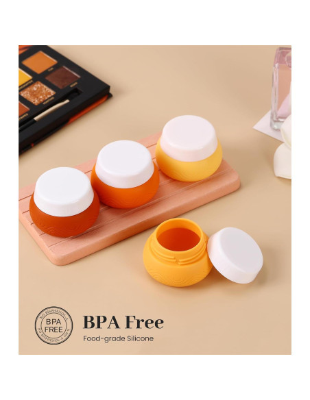 Contenedores de Viaje Aveniee 30ml Silicona Sin BPA - 4 Piezas