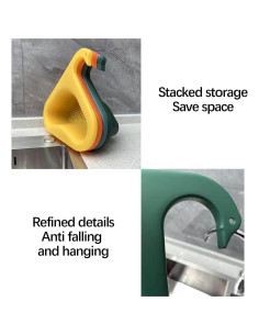 Canasta de Drenaje Triangular Zkosieng 2PC Azul - Filtro Multifuncional 2