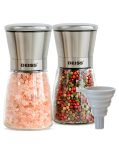 Conjunto Molinillos de Sal y Pimienta Deiss PRO 180ml