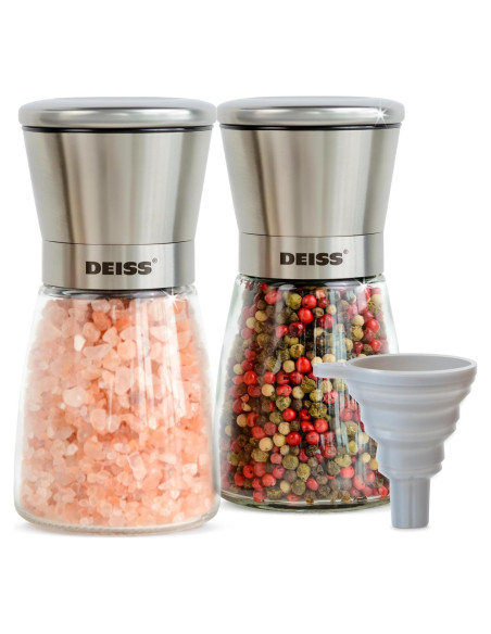 Conjunto Molinillos de Sal y Pimienta Deiss PRO 180ml