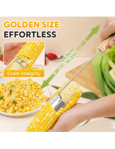 Pelador de Mazorcas de Maíz KAMOJI Acero Inoxidable 24.5cm 2