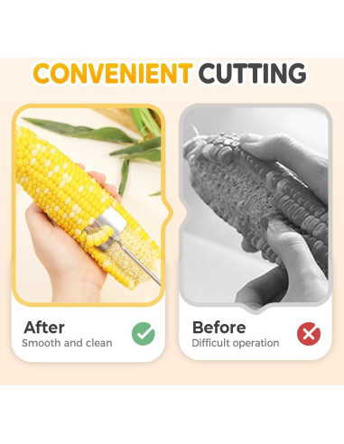 Pelador de Mazorcas de Maíz KAMOJI Acero Inoxidable 24.5cm
