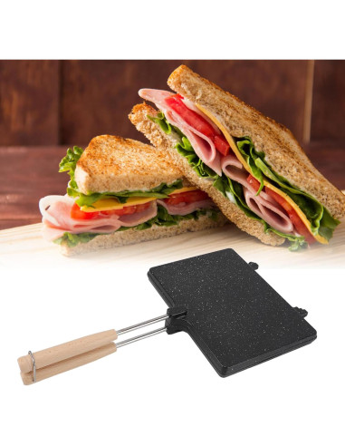 Hacedor de Sándwiches de Mano Zerodis Antiadherente 23x17cm