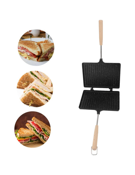 Hacedor de Sándwiches de Mano Zerodis Antiadherente 23x17cm