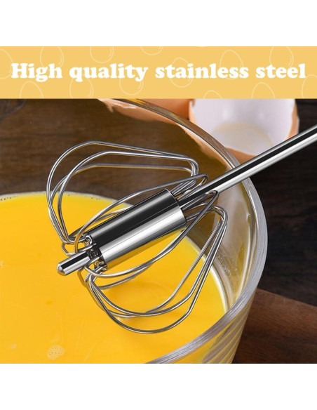 Batidor de Huevos Semi-Automático Oputemon 25.4cm Acero Inoxidable