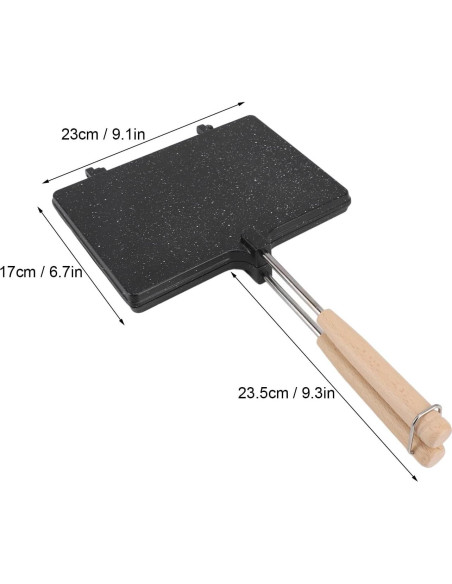 Hacedor de Sándwiches de Mano Zerodis Antiadherente 23x17cm