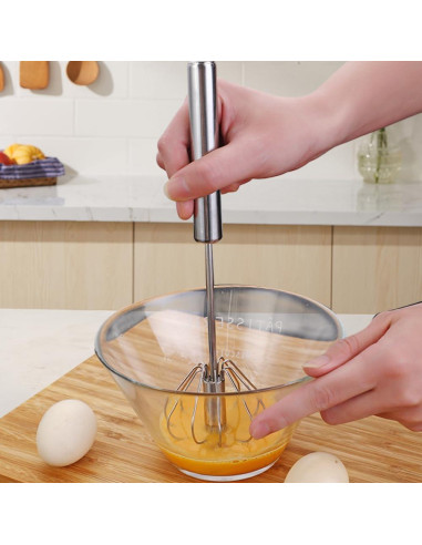 Batidor de Huevos Semi-Automático Oputemon 25.4cm Acero Inoxidable