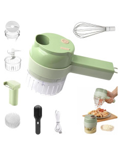 Picadora de Verduras Eléctrica Enthowother 4 en 1 Automática