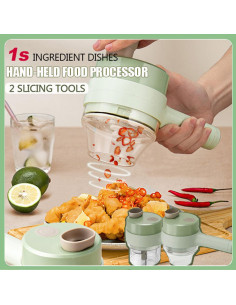 Picadora de Verduras Eléctrica Enthowother 4 en 1 Automática 2