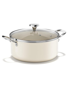 Olla de Cerámica Redchef 5 Qt Antiadherente Beige