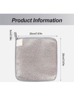 Trapos de Lavado de Platos Jiexily 20x20 cm Antirayaduras (5 Pcs) 2