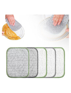 Trapos de Lavado de Platos de Alambre Asfanst 5 Piezas Reutilizables
