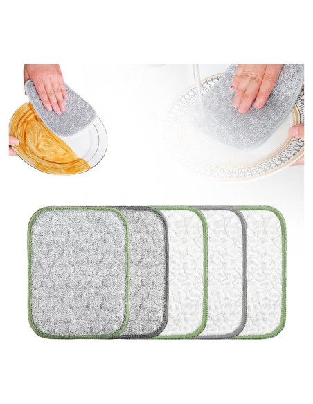 Trapos de Lavado de Platos de Alambre Asfanst 5 Piezas Reutilizables