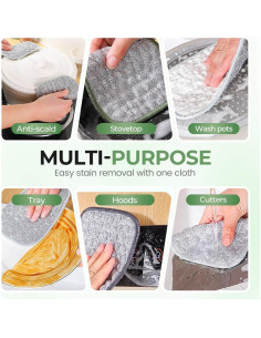 Trapos de Lavado de Platos de Alambre Asfanst 5 Piezas Reutilizables 2