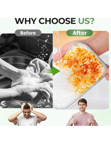 Trapos de Lavado de Platos de Alambre Asfanst 5 Piezas Reutilizables